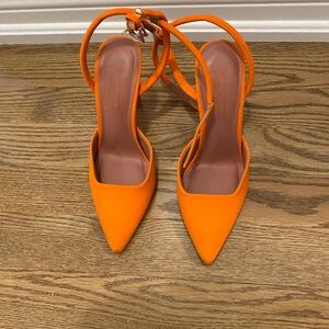 Orange heels from Call it Spring Size 7.
